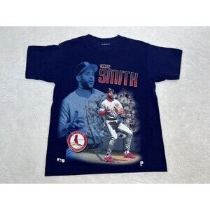OZZIE SMITH St. Louis Cardinals 1996 Shirt Youth Large Vintage Pro Player Boys